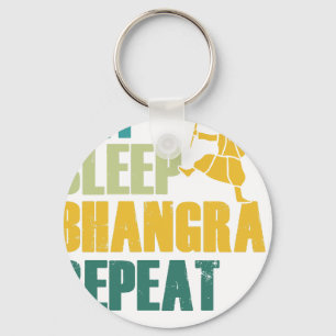 Eat Sleep Bhangra Repeat Lustiges Tanzen Punjabi Schlüsselanhänger