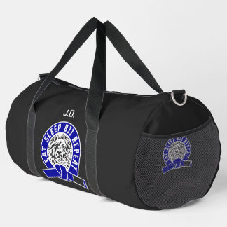 Eat Sleep BJJ Repeat - Blue Belt "Customizable" Duffle Bag