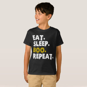 Eat Sleep Boo Repeat - Funny Halloween 2022 T-Shirt