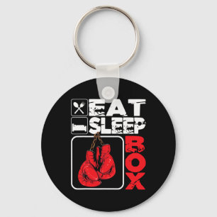 Eat Sleep Box - Boxsportler Fitnessstudio Boxer Ki Schlüsselanhänger