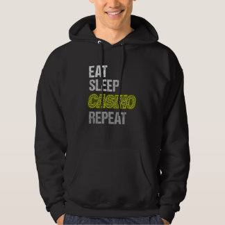 Eat Sleep Casino Wiederholung Hoodie