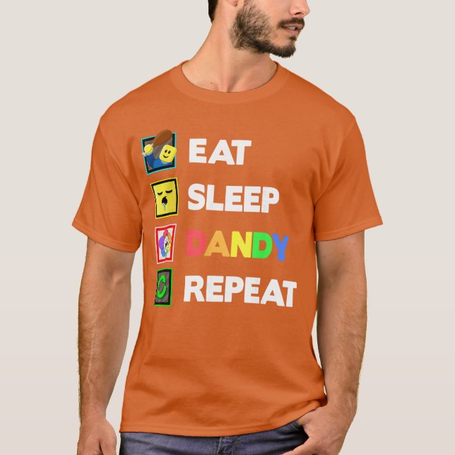 Eat Sleep Dandy Repeat Birthday Decoration Boys Gi T-Shirt (Vorderseite)