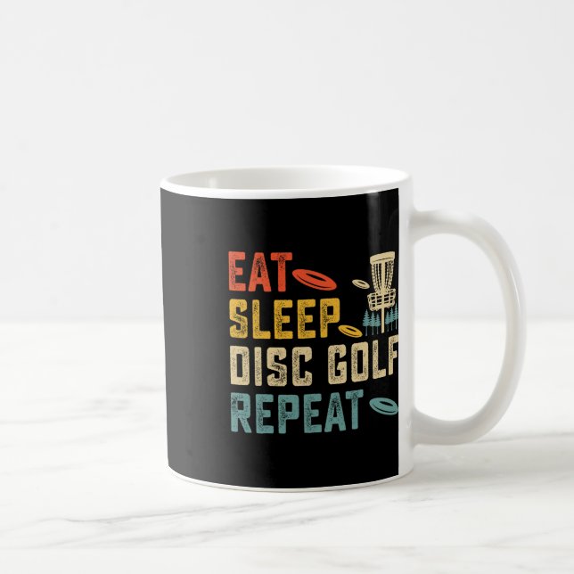 Eat Sleep Disc Golf Repeat  Kaffeetasse (Rechts)