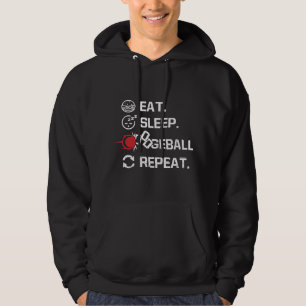 Eat Sleep Dodgeball wiederholen Funny Dodgeball Pl Hoodie