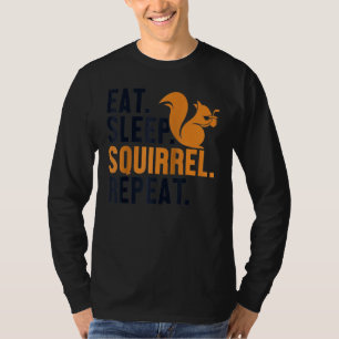 Eat Sleep Eichhörnchen Wiederholung Fox Eastern Gr T-Shirt