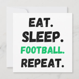Eat Sleep Football Wiederholung Niedlicher Schlaf 