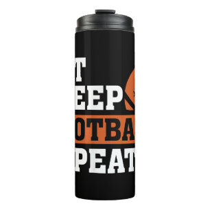 Eat Sleep Football Wiederholung Phantastischer Lie Thermosbecher