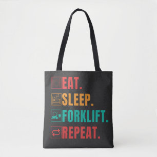 EAT SLEEP FORKLIFT REPEAT - FORKLIFT OPERATOR TASCHE