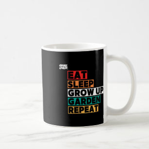 Eat Sleep Garden Wiederholen Game Over - Funny Gam Kaffeetasse