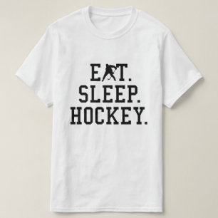 Eat Sleep Hockey - Hockey Fans T-Shirt