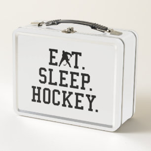 Eat Sleep Hockey - Hockey Liebhaber Metall Brotdose