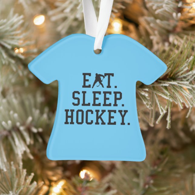 Eat Sleep Hockey - Hockey Liebhaber Ornament (Baum)