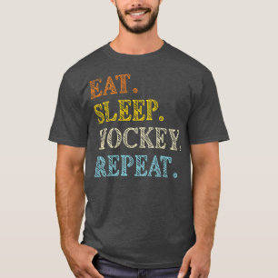Eat Sleep Hockey Wiederholung Eishockey T-Shirt