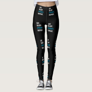 Eat Sleep Hockey Wiederholung Goalkeeper Toralie P Leggings