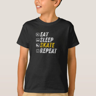 Eat Sleep Ice Skaten - Funny Skaten T-Shirt