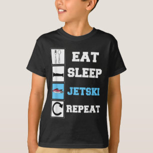 Eat Sleep Jetski Repeat Funny Jet Ski T-Shirt