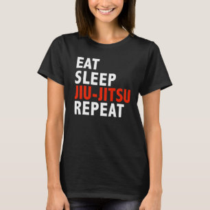 Eat Sleep Jiu Jitsu Brasilianischer Jiu Jitsu T-Shirt