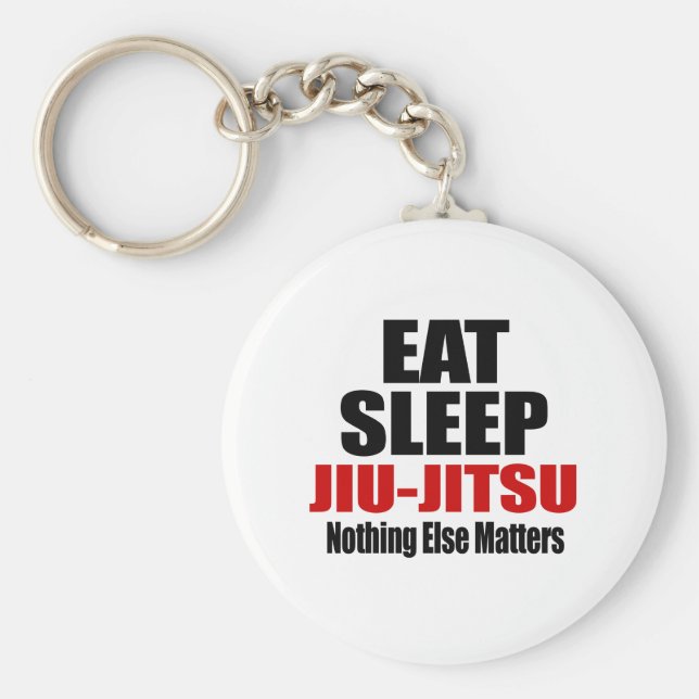 EAT SLEEP JIU-JITSU SCHLÜSSELANHÄNGER (Vorne)