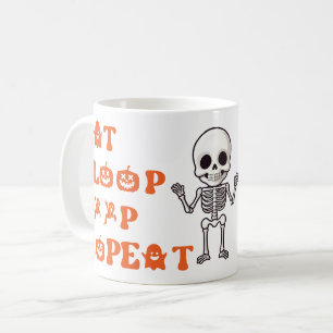 Eat Sleep Kack Repea Niedlich Oktober Neugeborene Kaffeetasse