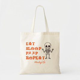 Eat Sleep Kack Repea Niedlich Oktober Neugeborene  Tragetasche