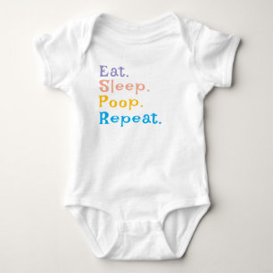 Eat Sleep Kack Repeat - Kind Baby Jersey Strampler