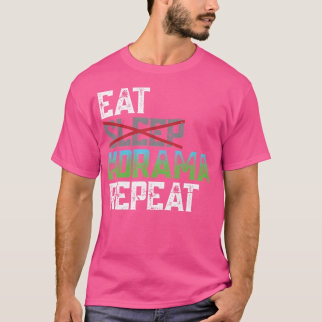Eat Sleep Kdrama Repeat K-Pop T-Shirt (Vorderseite)