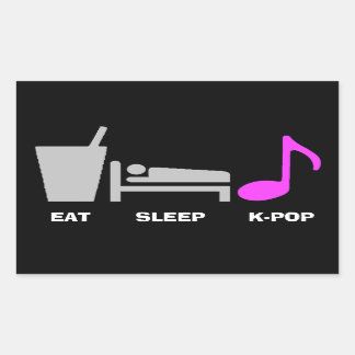 Eat Sleep Kpop Sticker