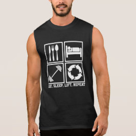 Eat Sleep Lift Wiederholung der Gewichtszunahme T-Shirt