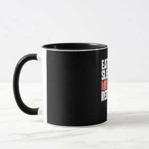 Eat Sleep Musicals Wiederholung Broadway Schauspie Tasse
