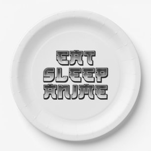 Eat Sleep Pappteller