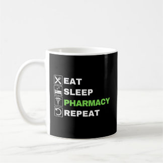 Eat Sleep Pharmacy Wiederholung Pharmakokinetik Kaffeetasse