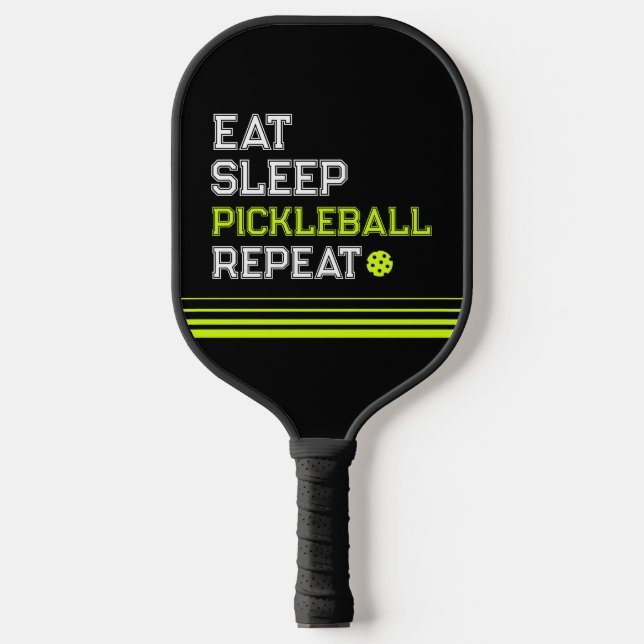 Eat Sleep Pickleball Repeat Funny  Schläger (Vorderseite)