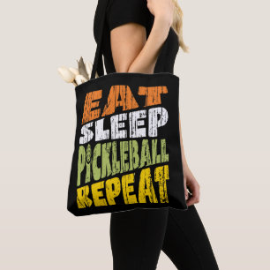 Eat Sleep Pickleball wiederholen Tasche