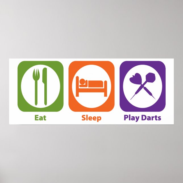 Eat Sleep Play Darts Poster (Vorne)