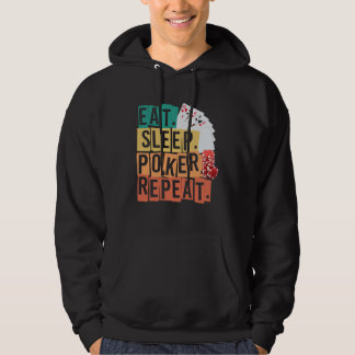 Eat Sleep Poker Repeat Casino Hoodie