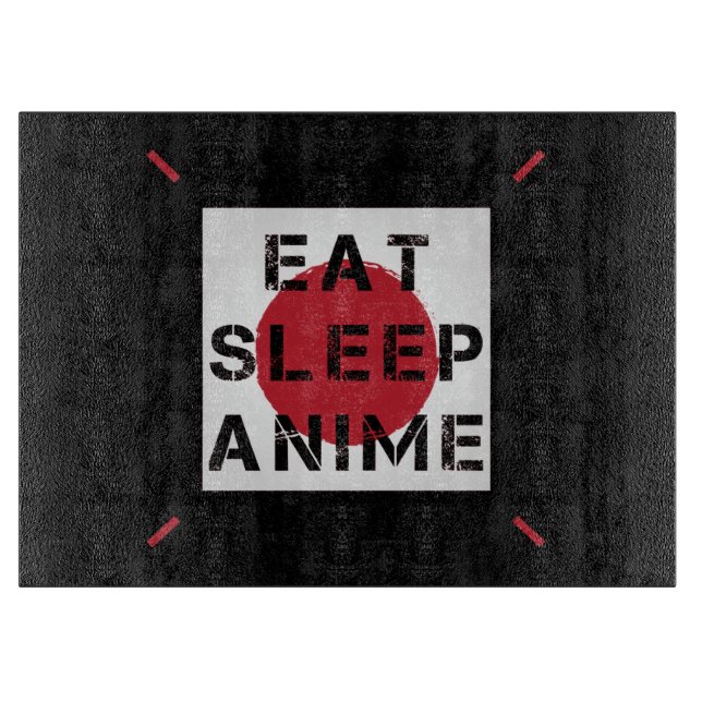 Eat Sleep Schneidebrett (Vorderseite)