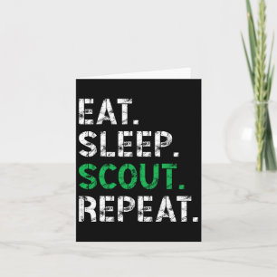 Eat Sleep Scout Wiederholung Funny Scout für Fraue Karte