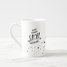 Eat Sleep Ski Repeat - Spezial-Tasse