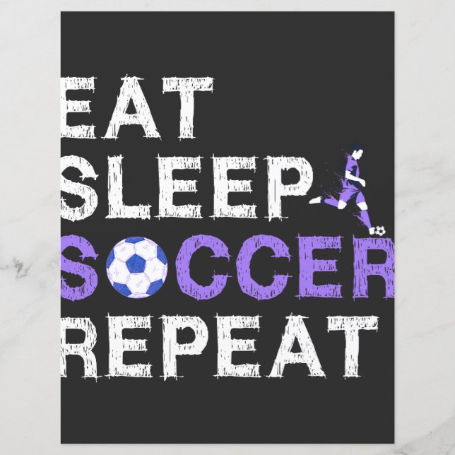 Eat+Sleep+soccer+Repeat (Vorderseite)