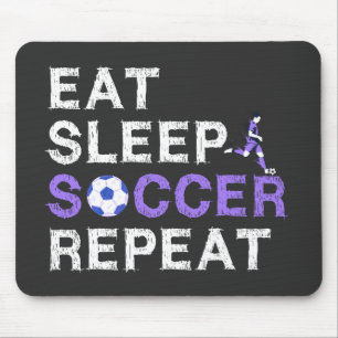 Eat+Sleep+soccer+Repeat Mousepad