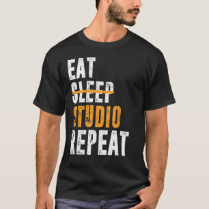 Eat Sleep Studio Wiederholung Architect Designer A T-Shirt