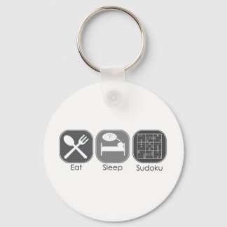 Eat Sleep Sudoku Copy Schlüsselanhänger