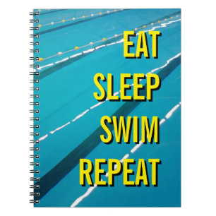 EAT SLEEP SWIM REPEAT carnet journal