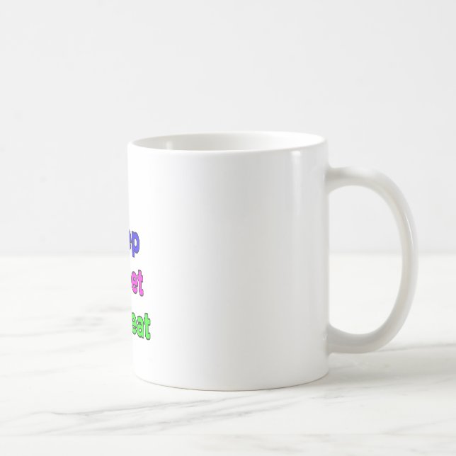 #eat #sleep #tweet #repeat kaffeetasse (Rechts)