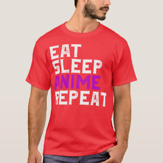 Eat Sleep Wiederholung Funny JapanischGeschenk Lov T-Shirt