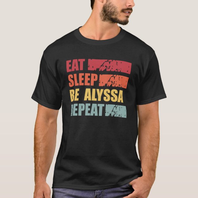Eat Sleep Wrestle Repeat Wrestling Gift T-Shirt (Vorderseite)
