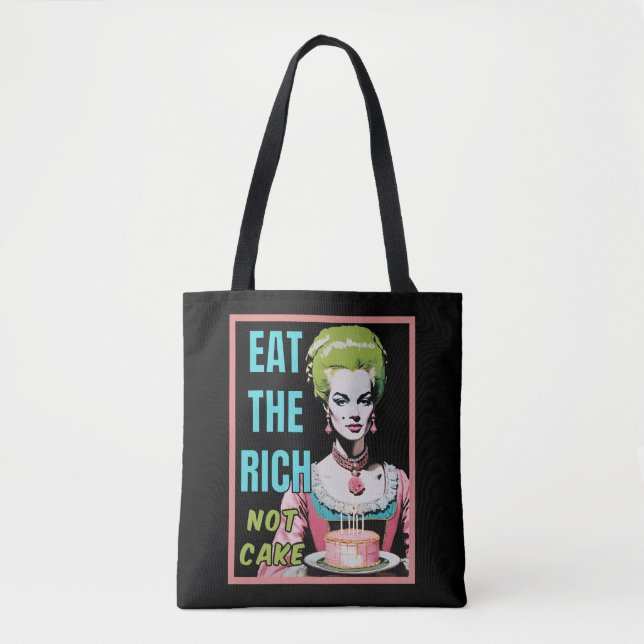 Eat The Rich, Not Cake Tasche (Vorderseite)