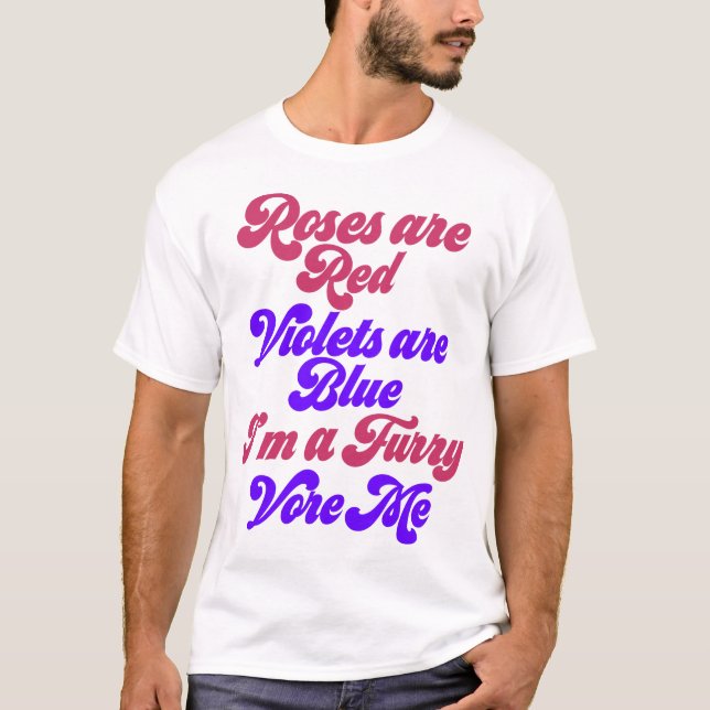 Eat Vore Furry Furries Funny Kink Poesie Witze T-Shirt (Vorderseite)