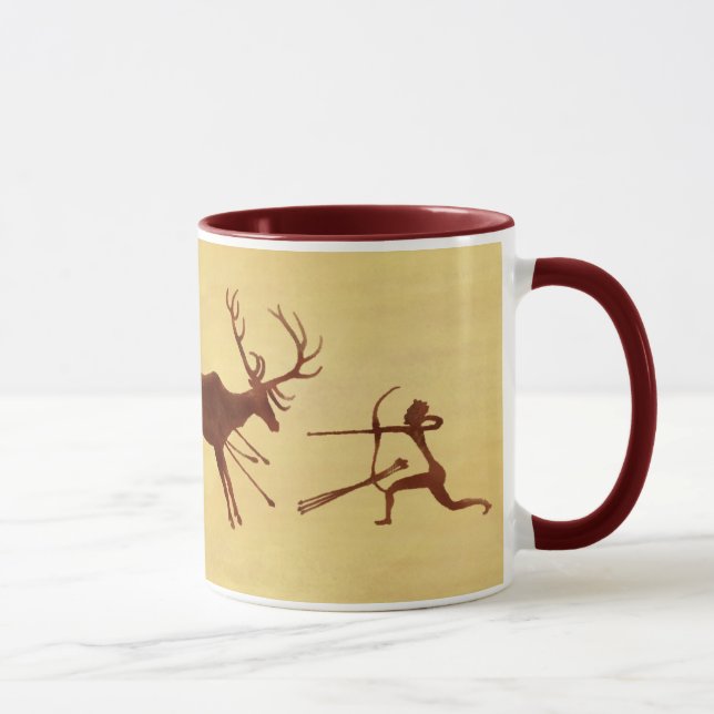 EatAnimals.com-Höhlen-Malerei-Tasse Tasse (Rechts)