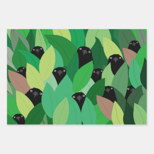 Eating Crow Wrapping Paper Sheets Geschenkpapier Set